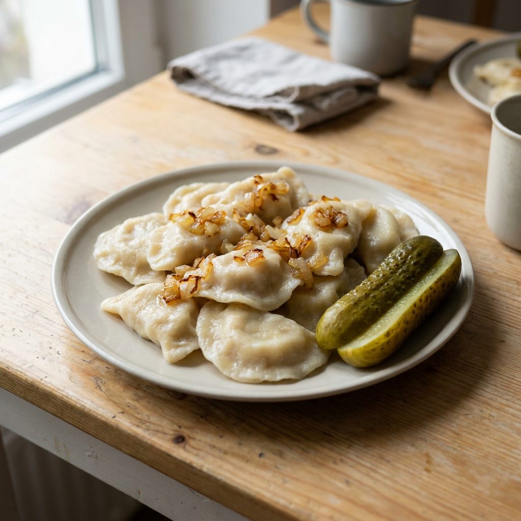 Pierogi ruskie z cebulką