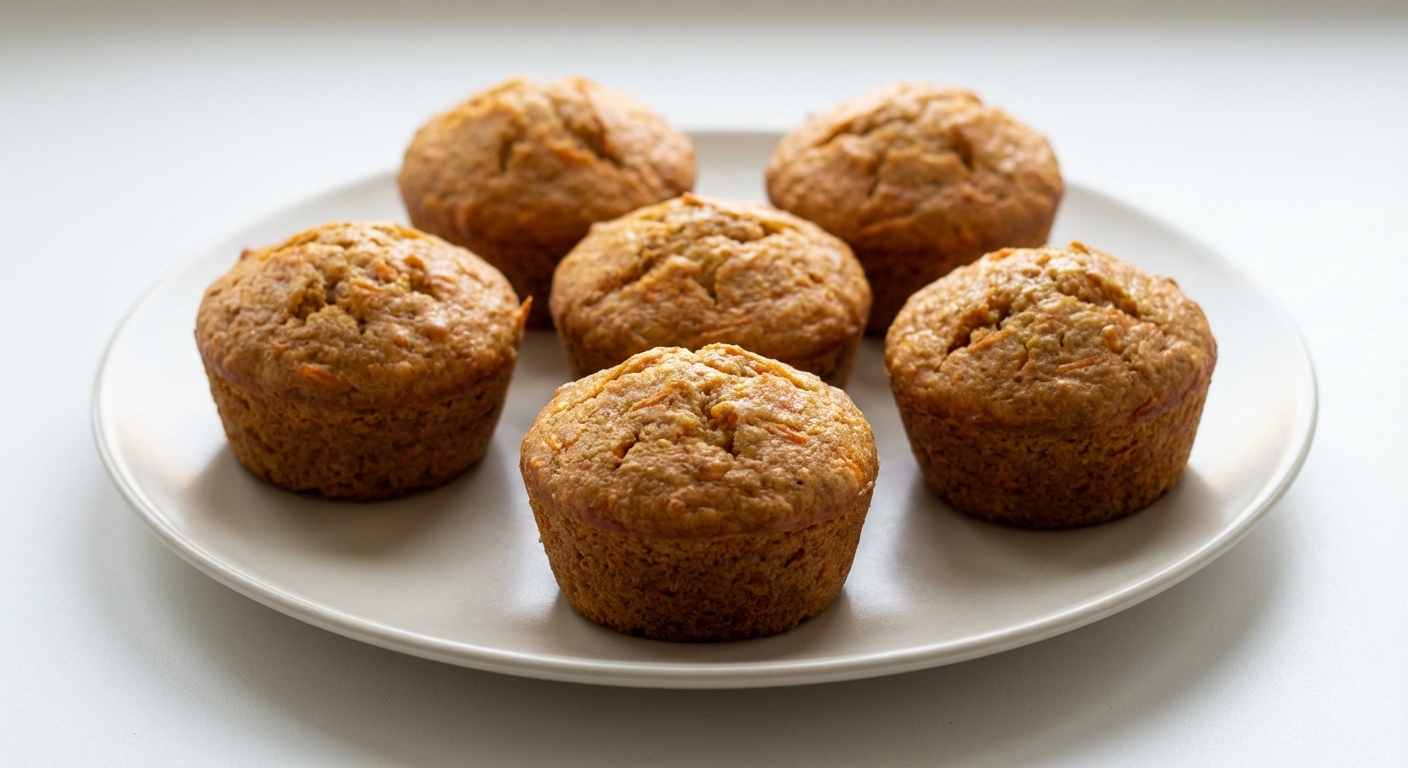 Muffiny Marchewkowe z Miodem i Pomarańczą