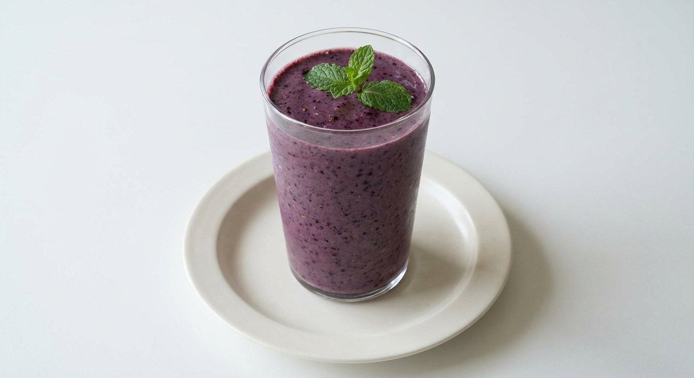 Jagodowo-bananowe smoothie z jogurtem i miodem