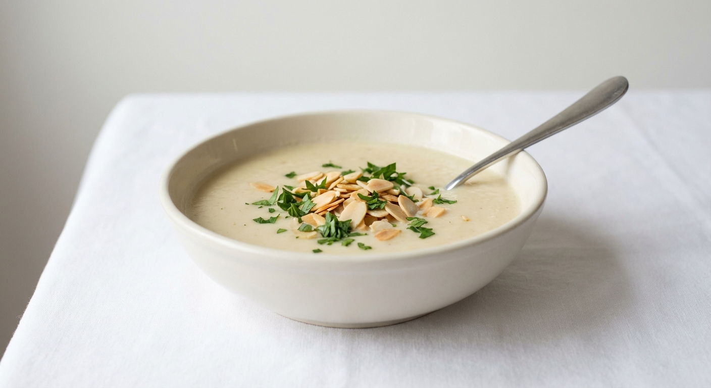 Krem z Kalafiora z Migdałami i Kokosem