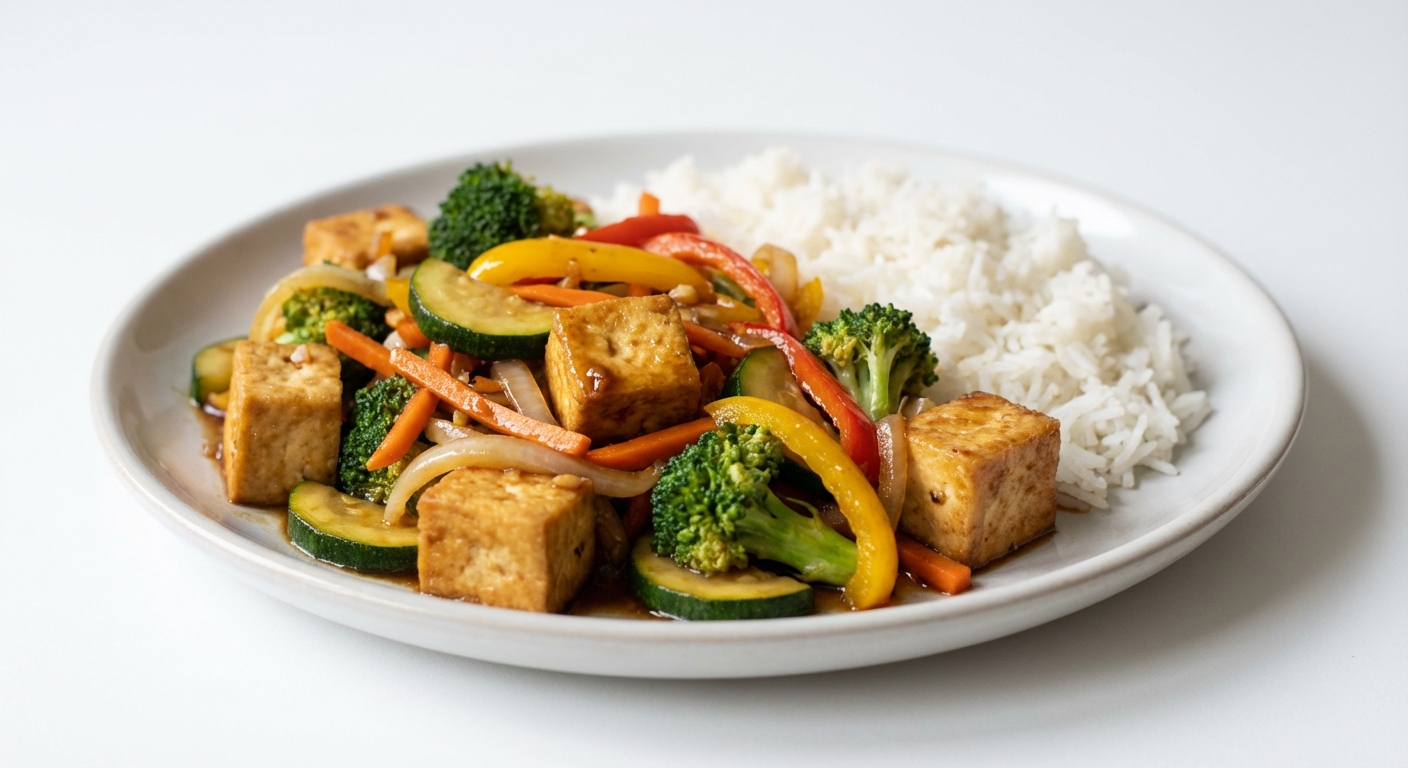 Tofu Stir-Fry z Miodem i Warzywami