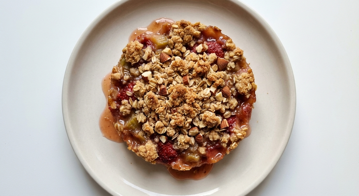 Kruszonka z Rabarbarem, Truskawkami i Miodem