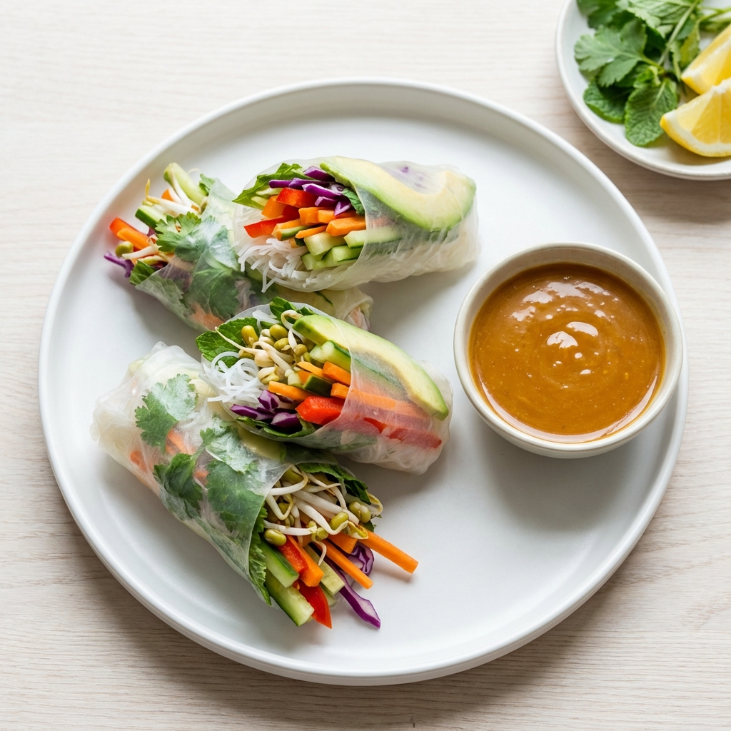 Spring Rolls z Warzywami i Miodem