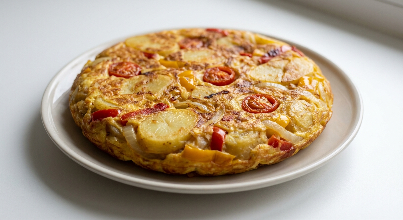 Tortilla z Ziemniakami, Papryką i Chili