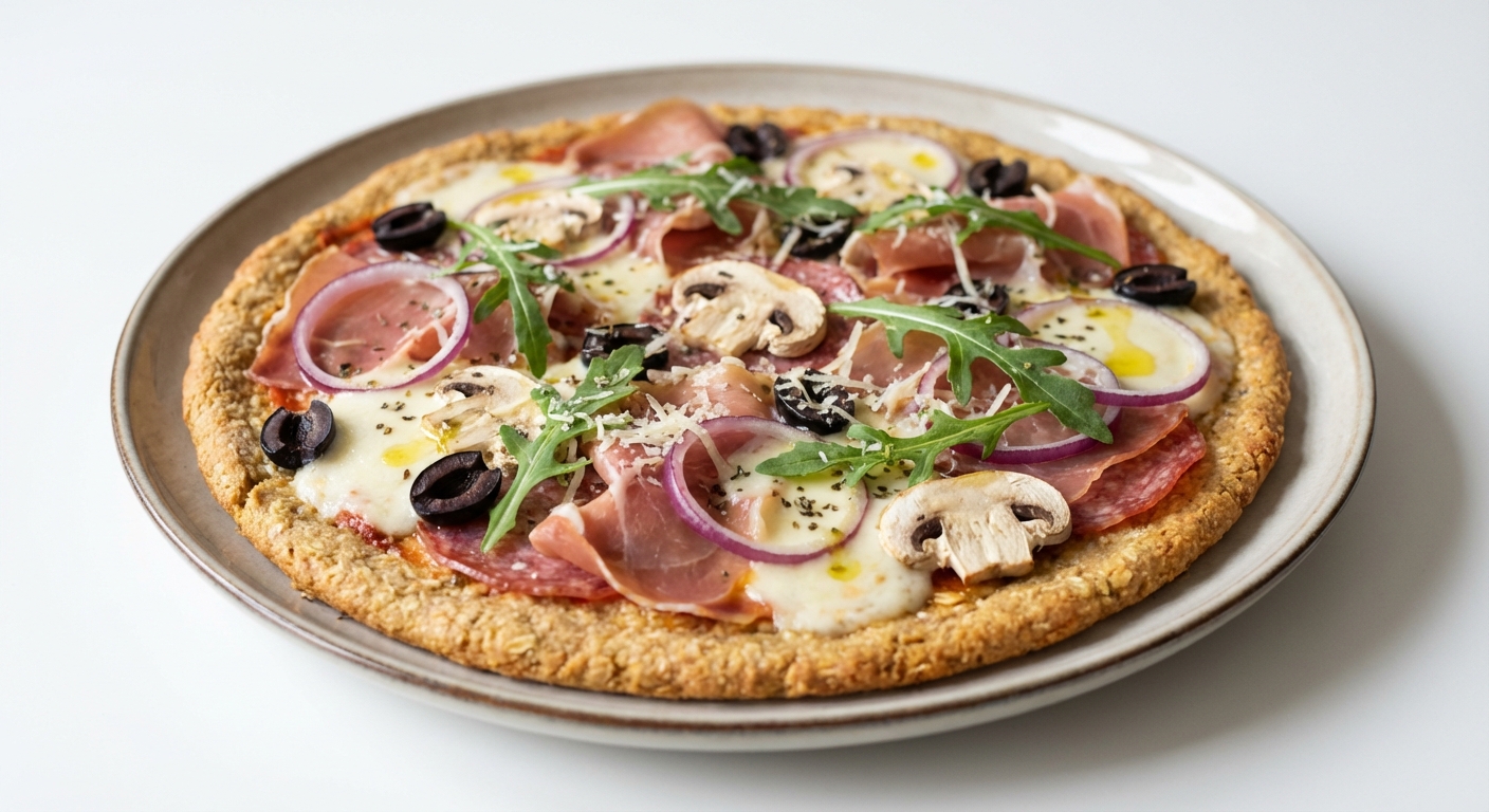 Owsiana Pizza z Szynką Parmeńską