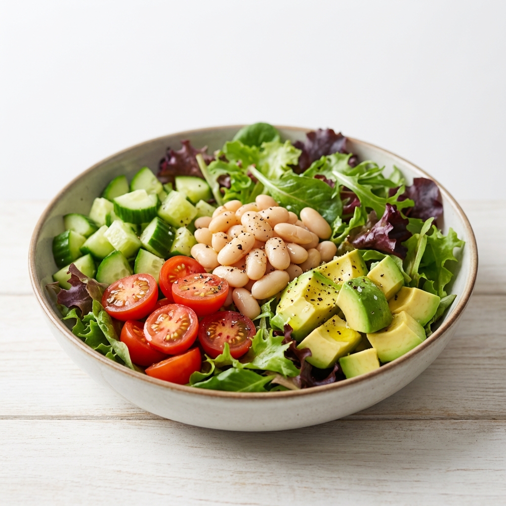 Sałatka z Fasoli, Awokado i Warzyw