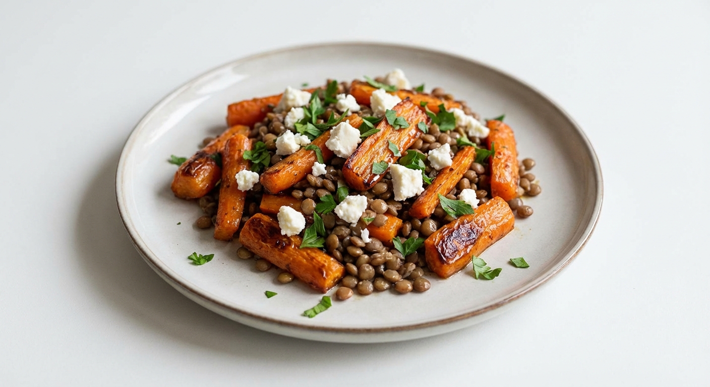 Miodowe Marchewki z Soczewicą i Kozim Serem