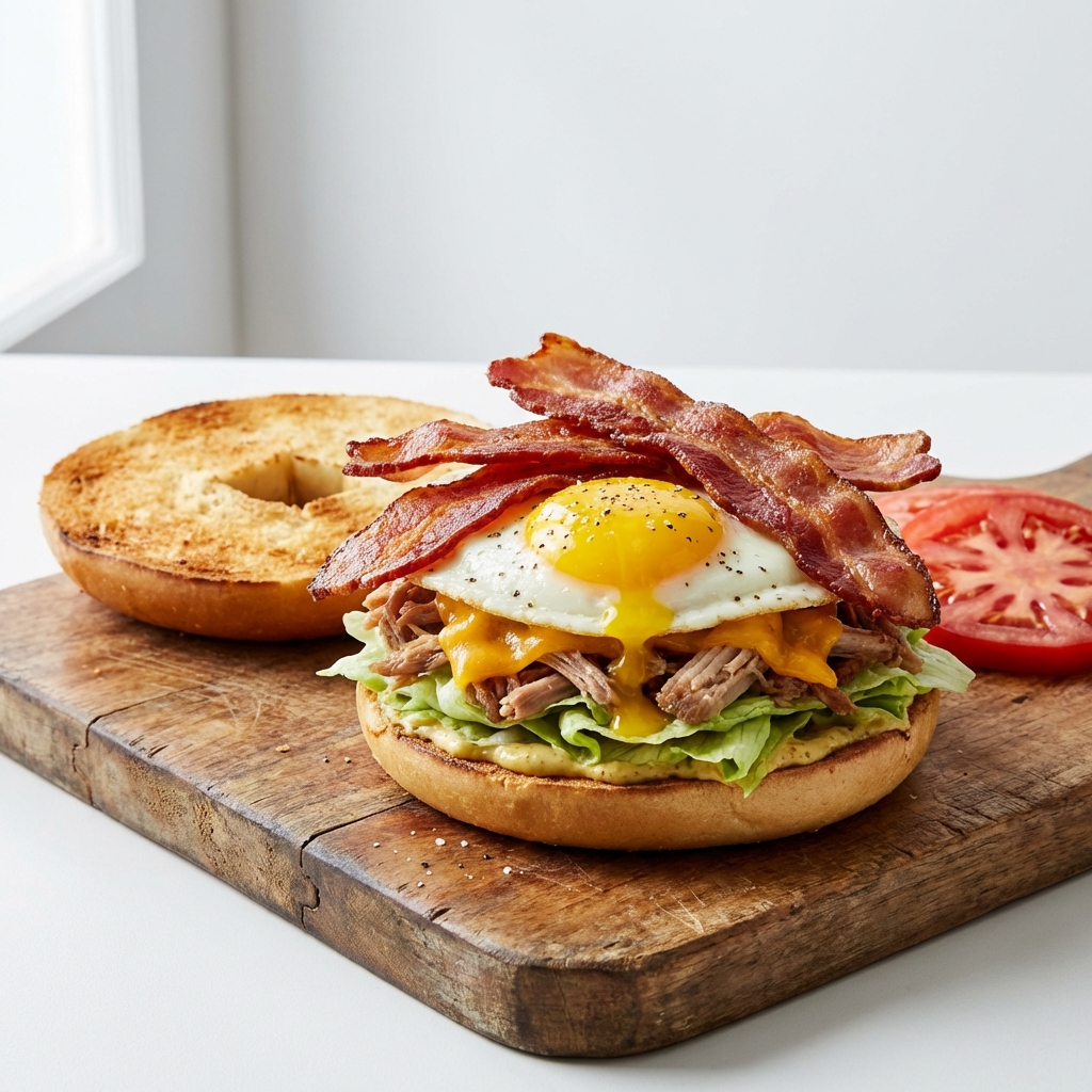 Bajgiel z Bekonem, Jajkiem i Cheddarem