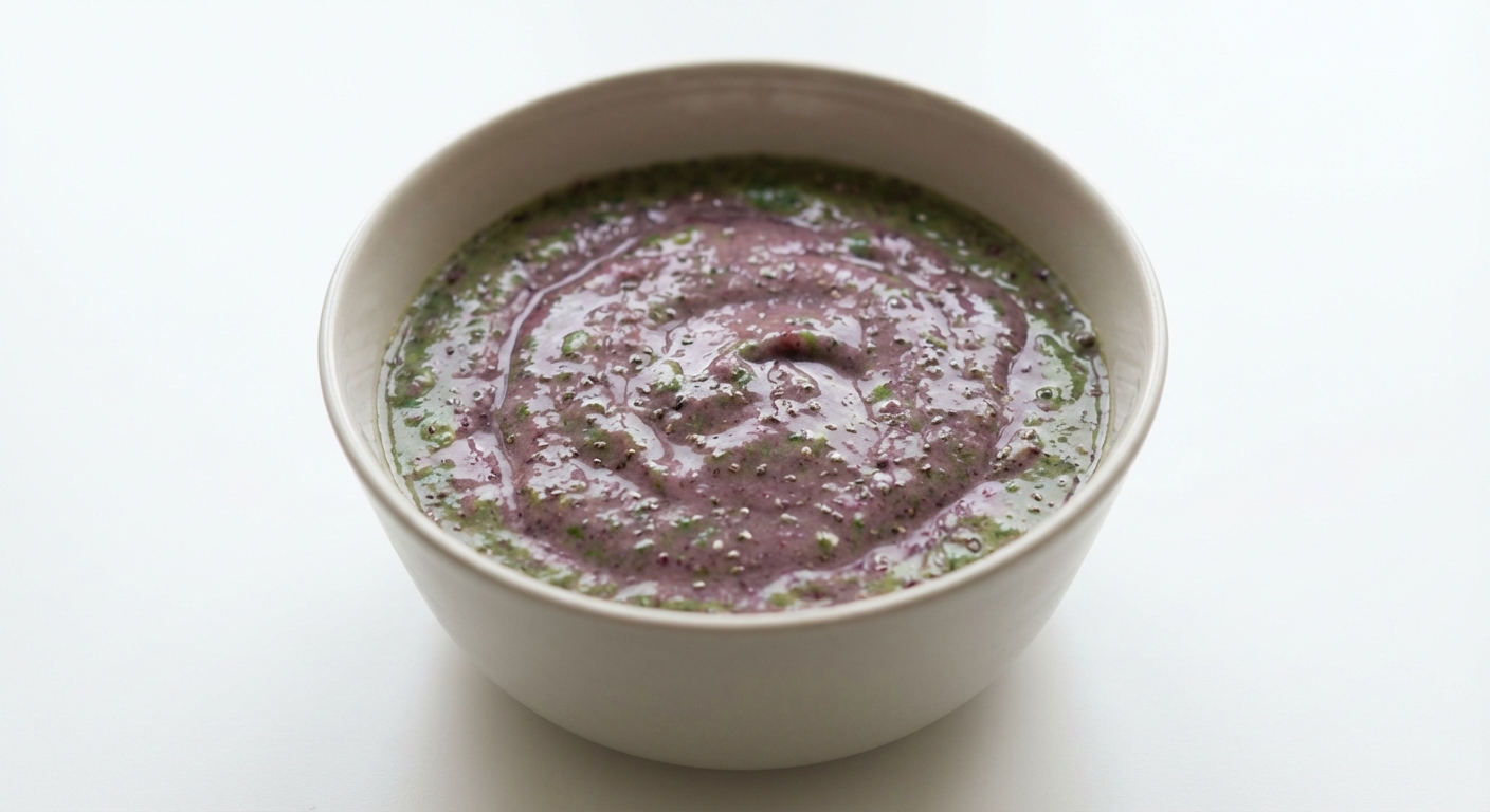 Mango-Borówka Smoothie z Miodem i Chia