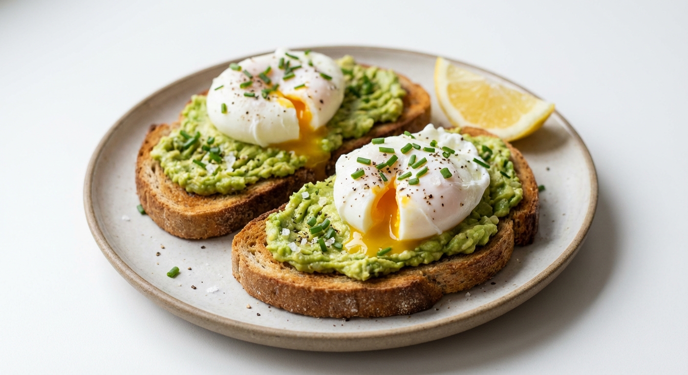 Żytnie Grzanki z Awokado i Jajkiem
