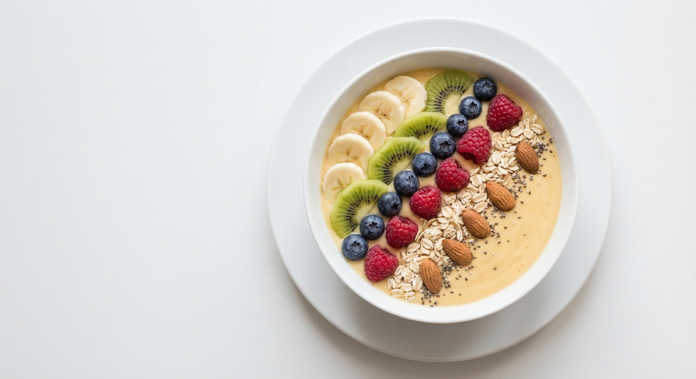 Mango Twaróg Smoothie Bowl z Owocami