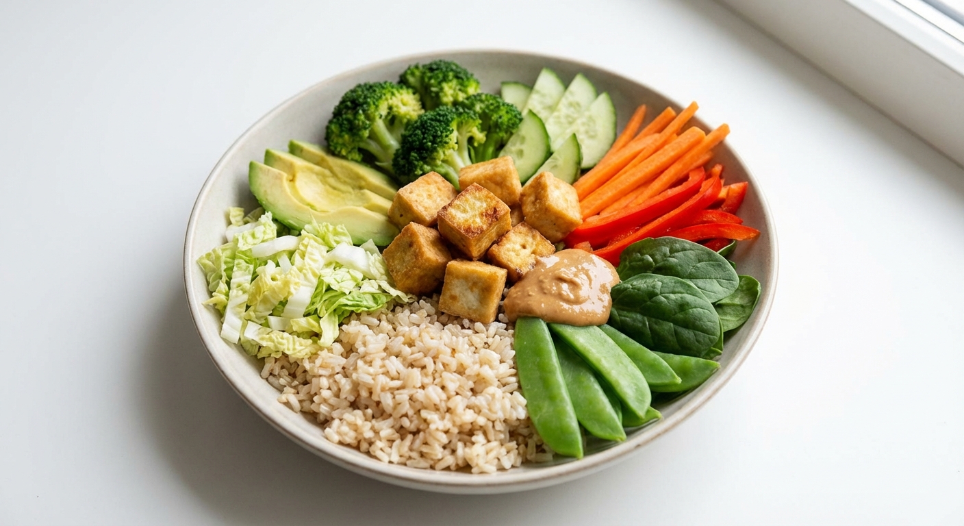 Poke Bowl z Tofu i Awokado