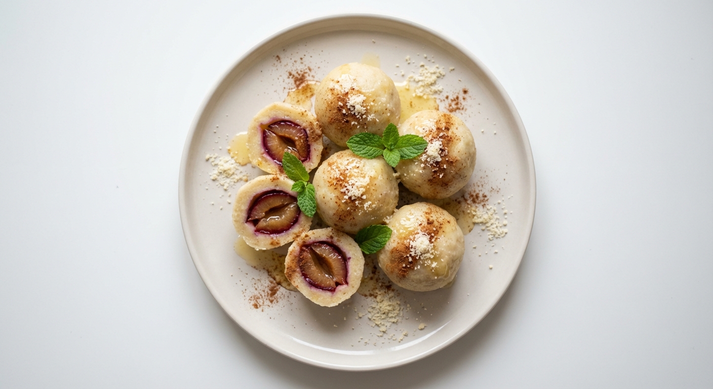 Knedle ze Śliwkami, Miodem i Cynamonem