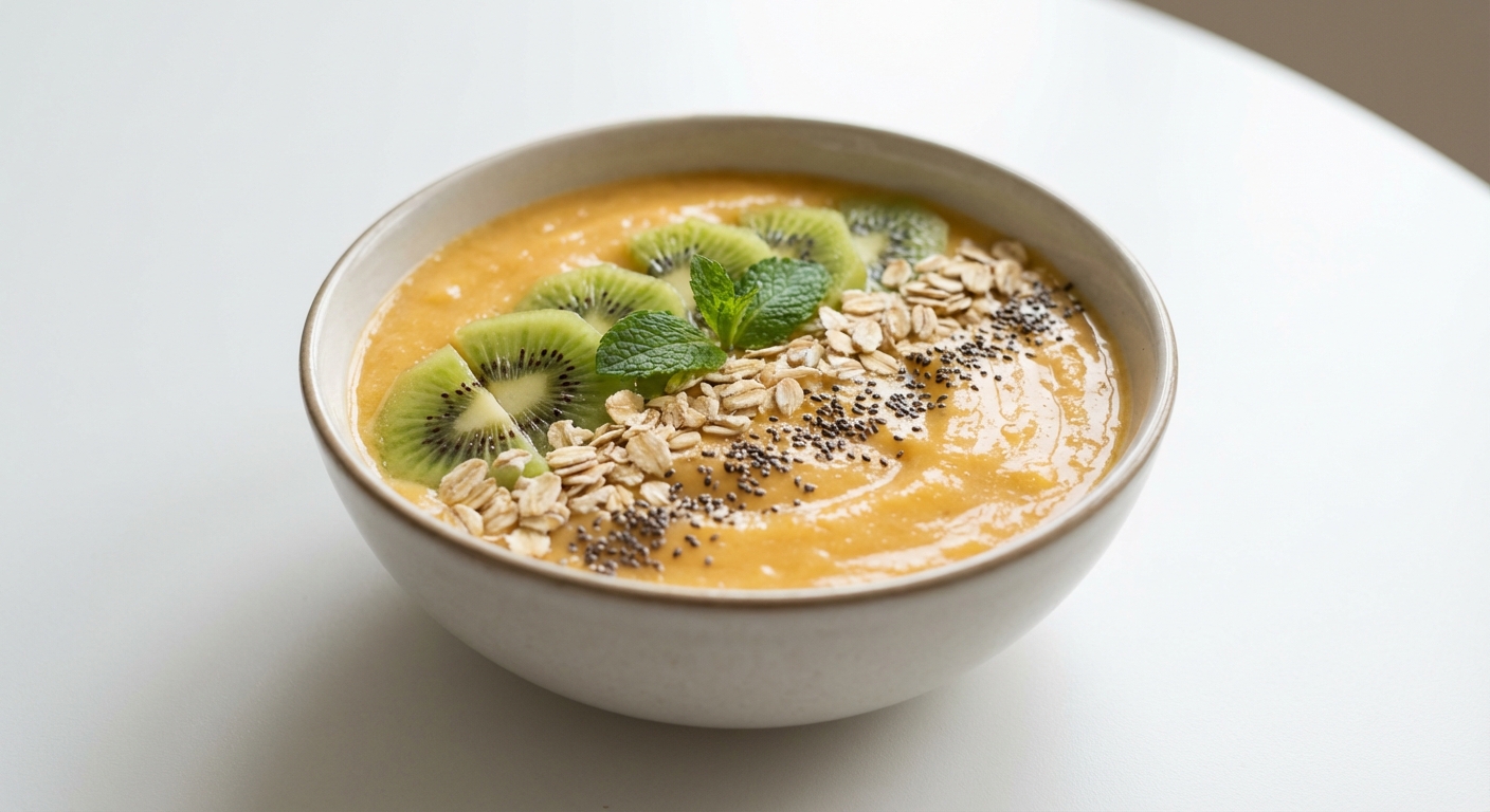 Papaya Banana Smoothie Bowl with Chia