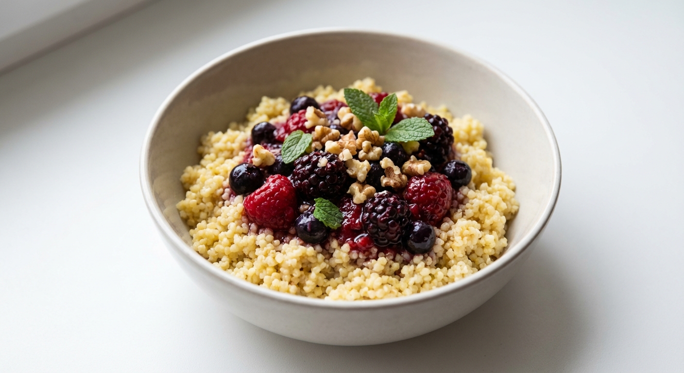 Jaglanka z Leśnymi Owocami i Miodem