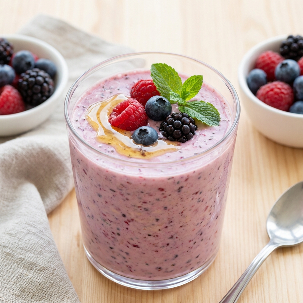 Koktajl z Serka Wiejskiego, Owoców i Miodu