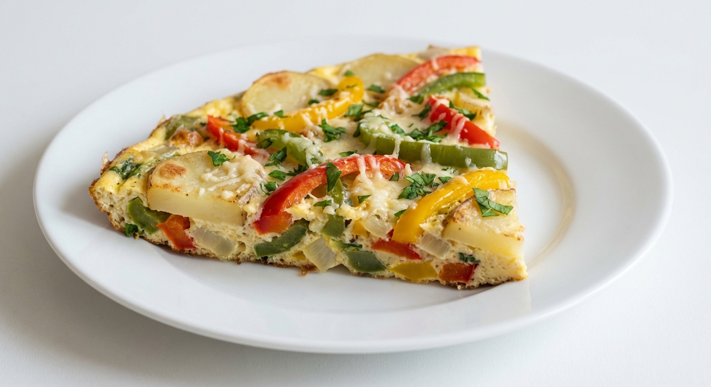 Frittata z Ziemniakami i Kolorową Papryką