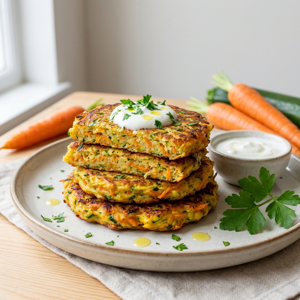 Placuszki z Cukinii i Marchewki