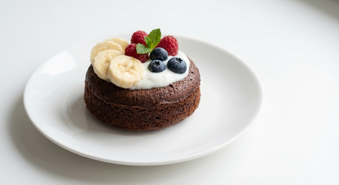 Czekoladowy Fondant z Miodem i Owocami