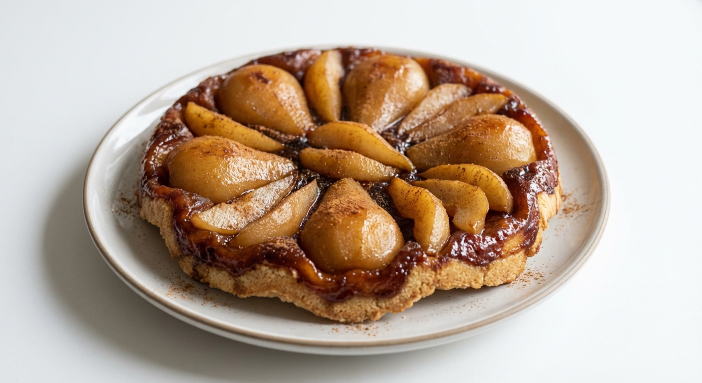 Tarta Tatin z Gruszkami, Miodem i Cynamonem