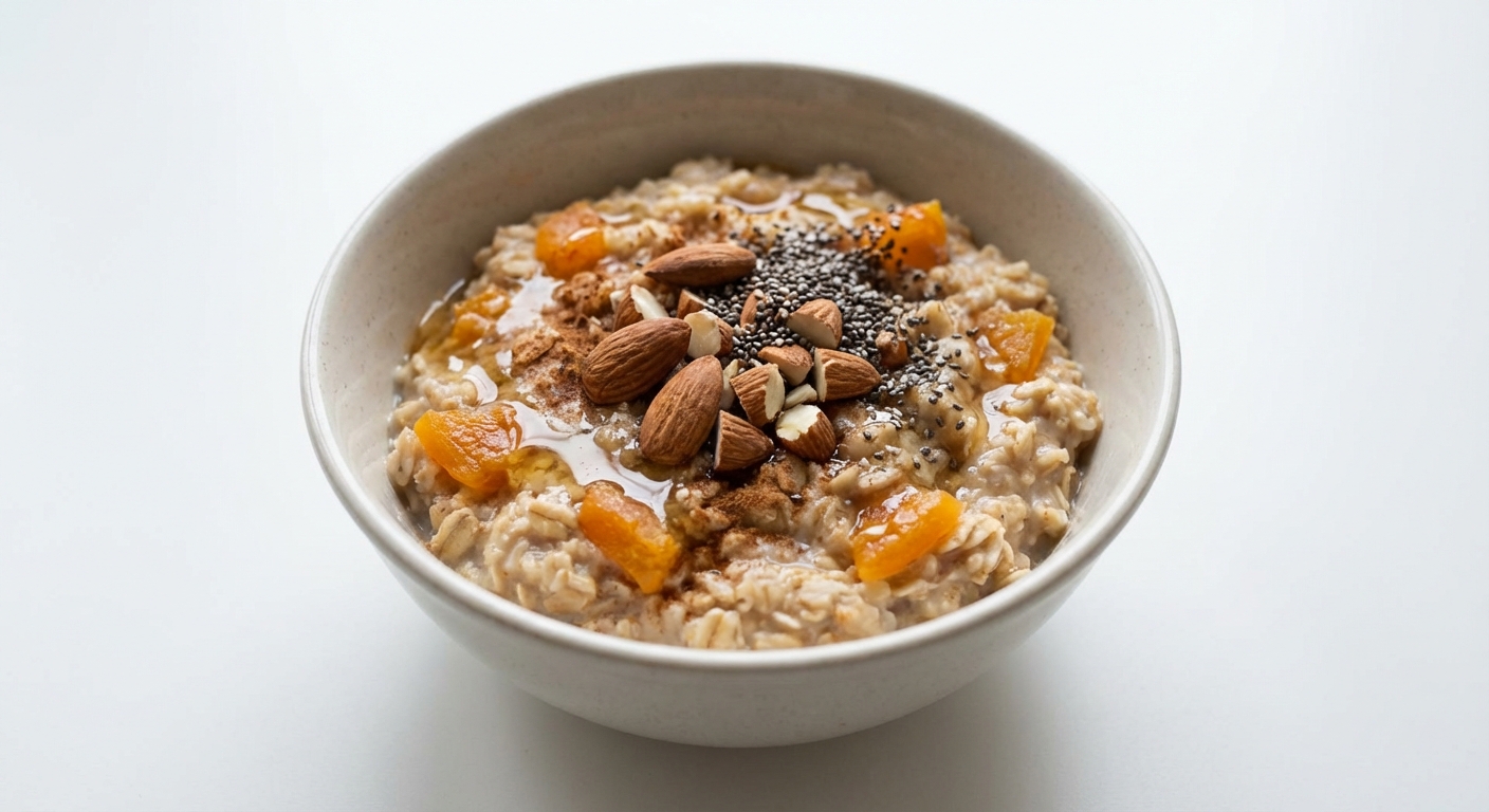 Owsianka z Morelami, Migdałami i Chia