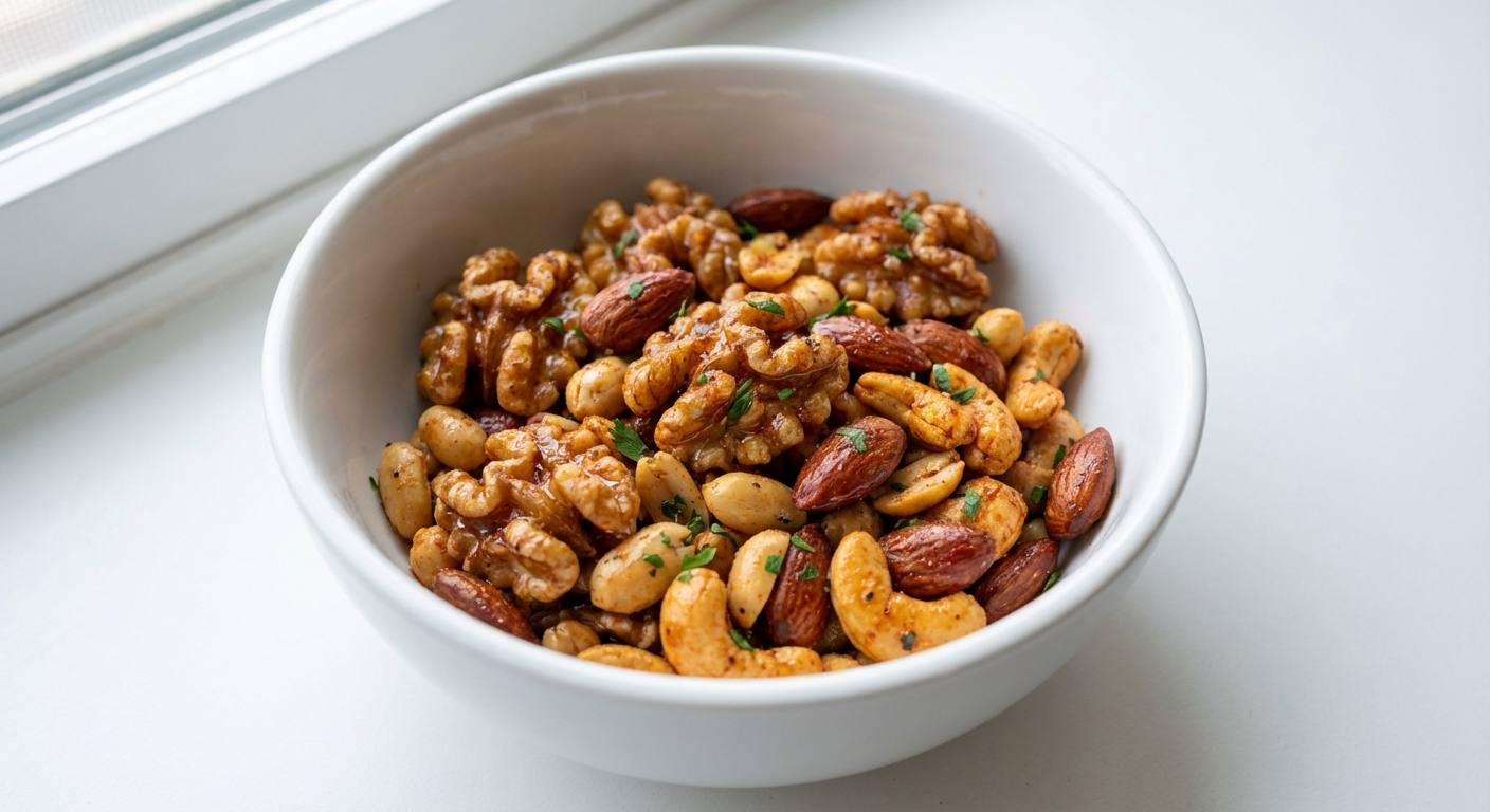 Pikantne Orzechy z Miodem i Papryką