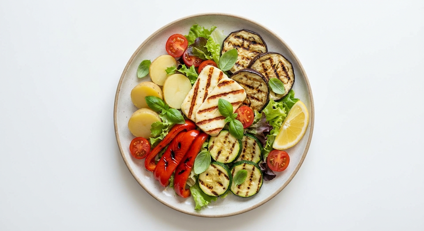 Sałatka z Halloumi i Grillowanych Warzyw