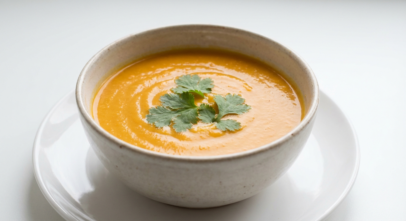 Krem z marchewki, imbiru i kokosa