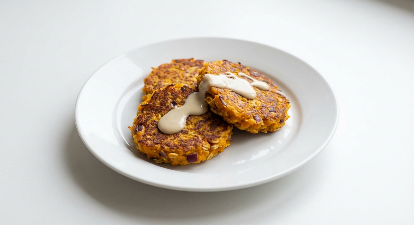 Dyniowe Kotlety z Sosem Tahini