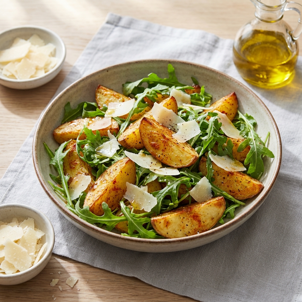 Sałatka z Ziemniaków, Rukoli i Parmezanu