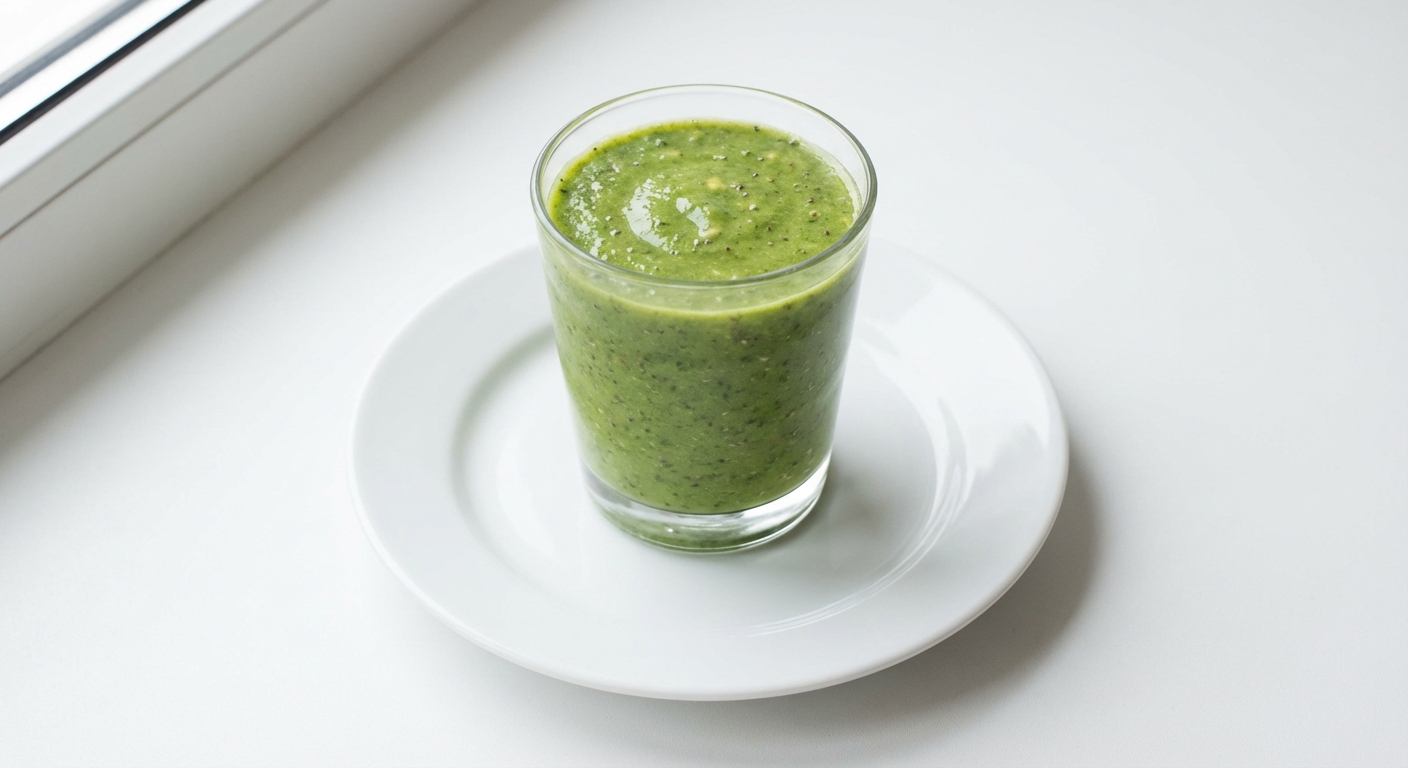 Egzotyczne smoothie: jarmuż, banan, ananas