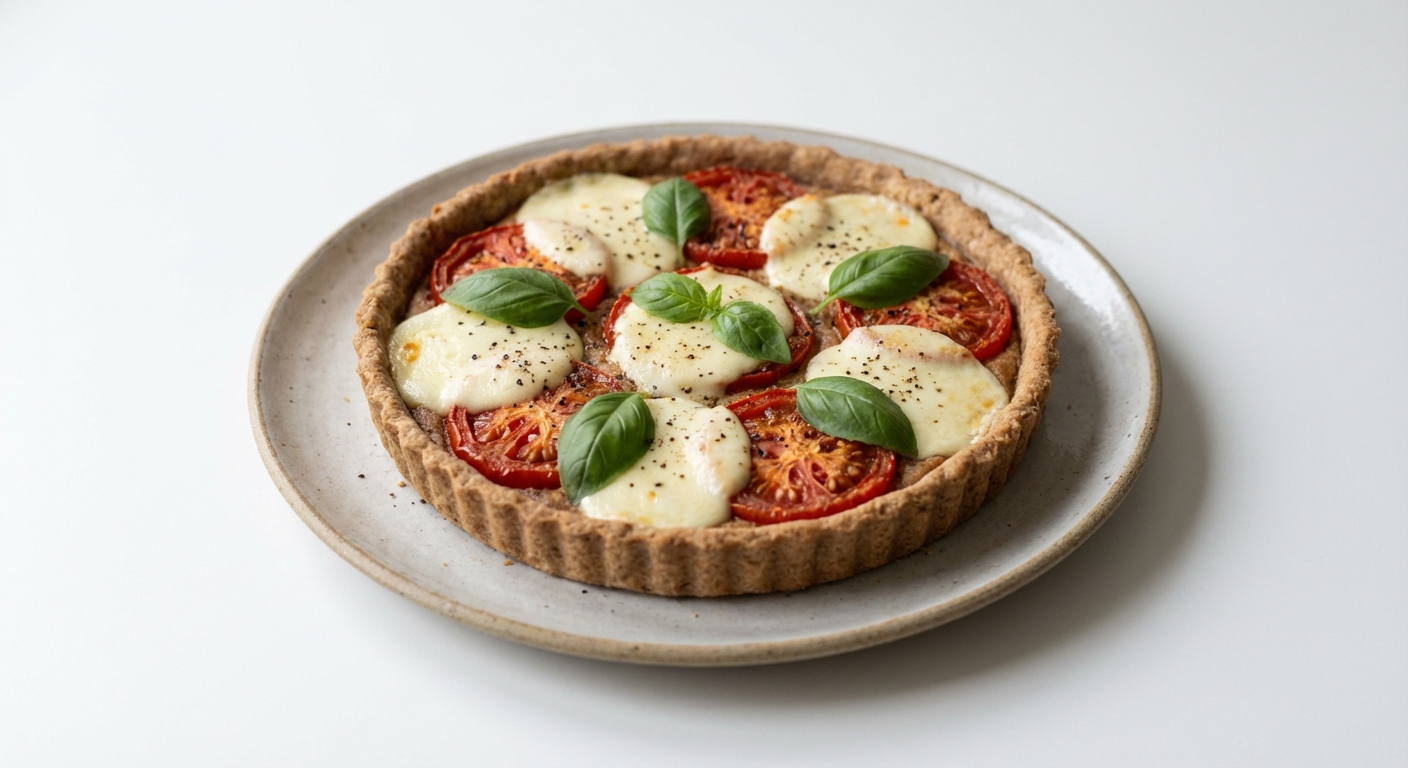 Tarta z Pomidorami, Mozzarellą i Bazylią