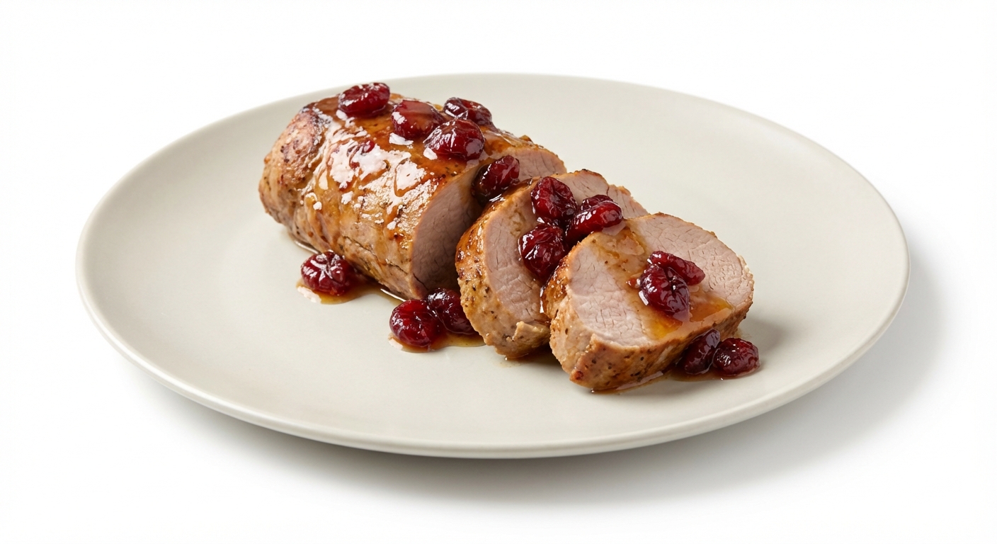 Polędwica wieprzowa z żurawiną i miodem