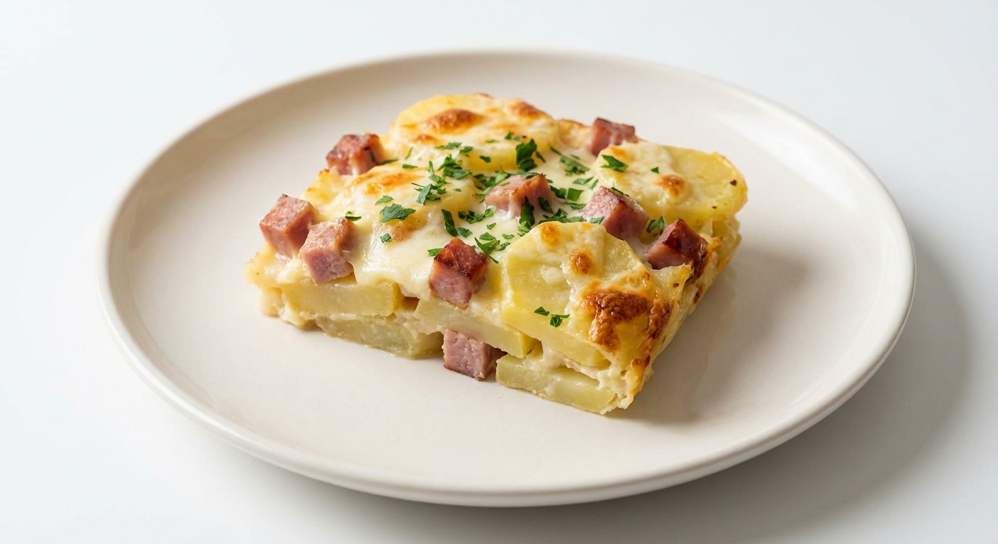 Zapiekanka Ziemniaczana z Szynką i Mozzarellą