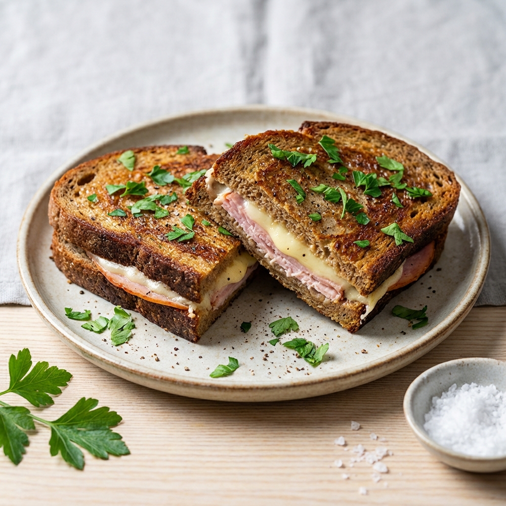 Żytnie Tosty Francuskie z Szynką