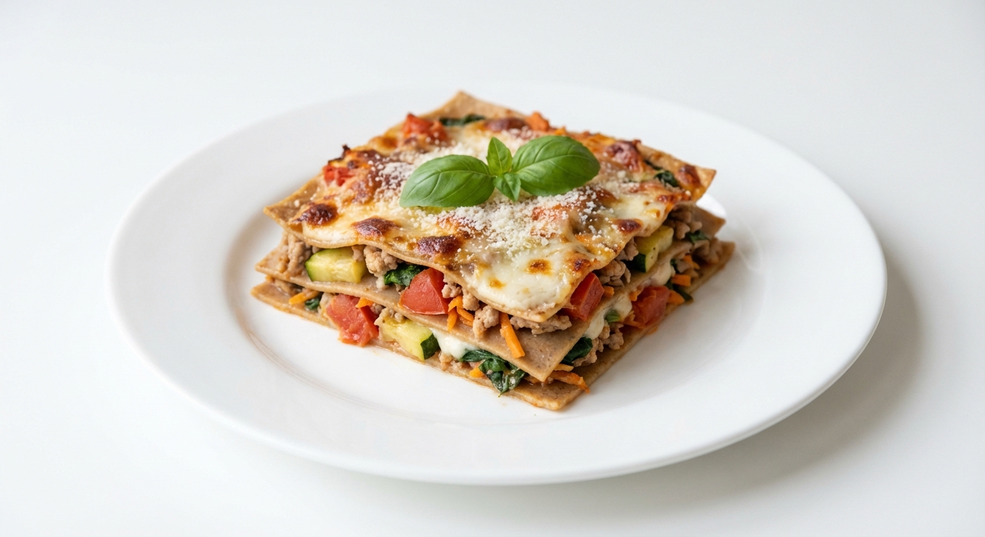 Lasagne z Indyka, Warzyw i Mozzarelli