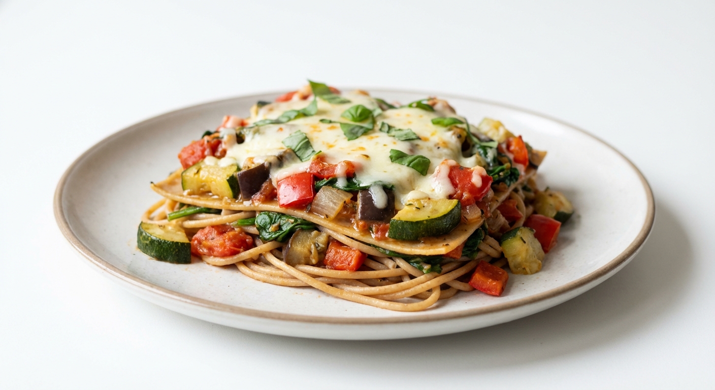 Lasagne z Warzyw, Szpinaku i Mozzarelli