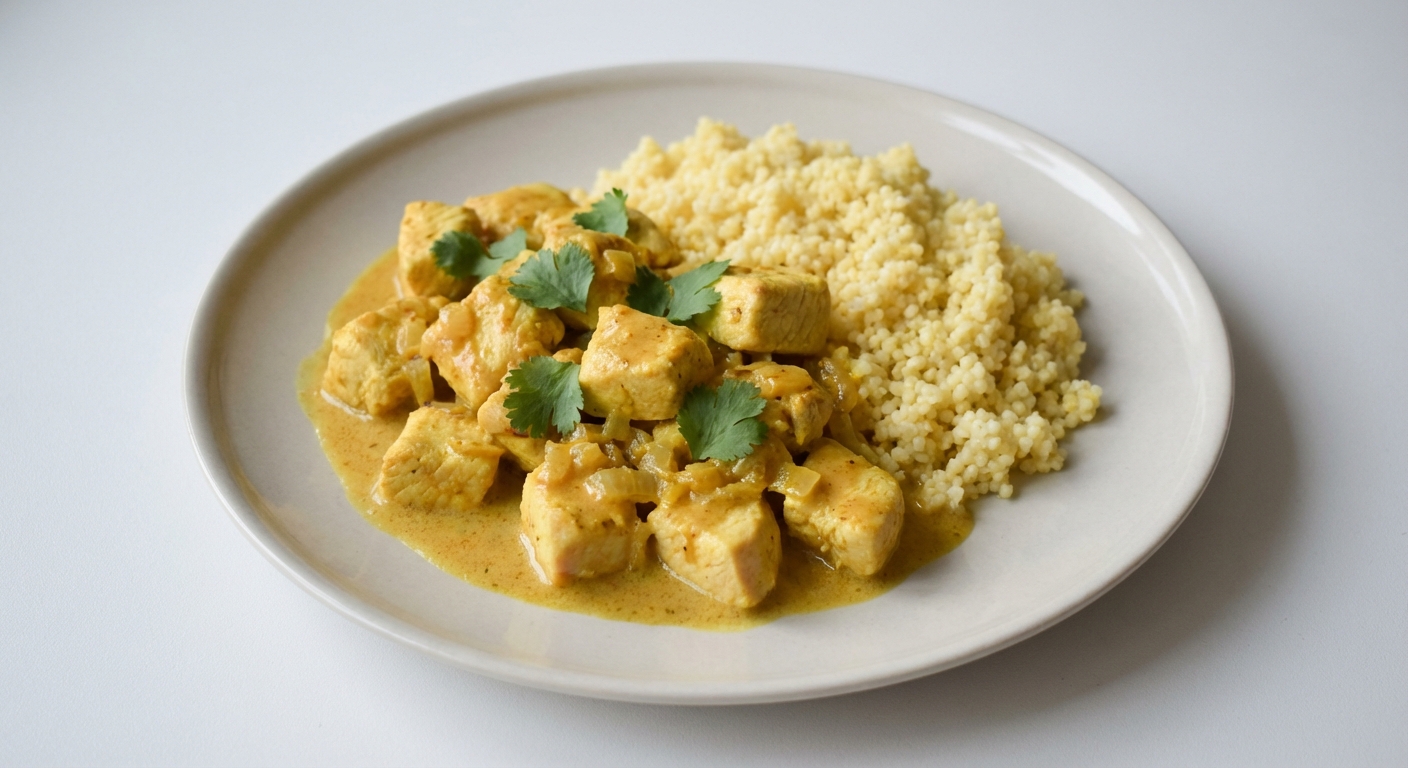 Kurczak w Mango z Kaszą Jaglaną