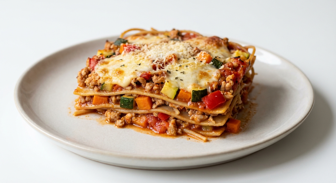 Lasagne z Indyka, Warzyw i Mozzarelli