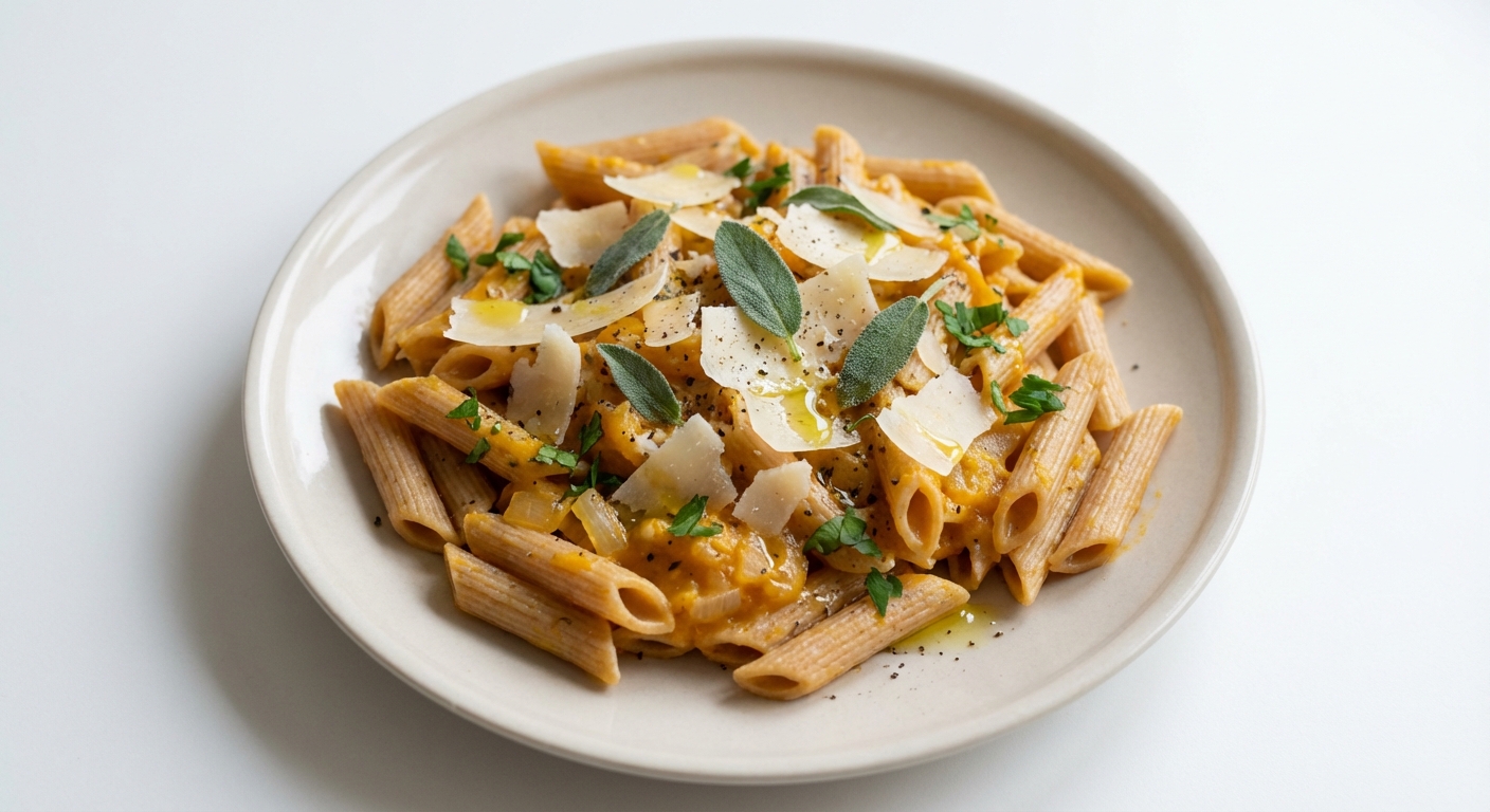 Penne z Dynią, Szałwią i Parmezanem