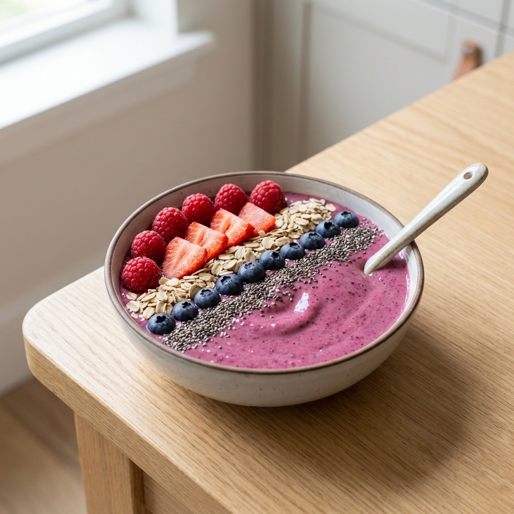 Smoothie Bowl: Banan, Owoce i Granola