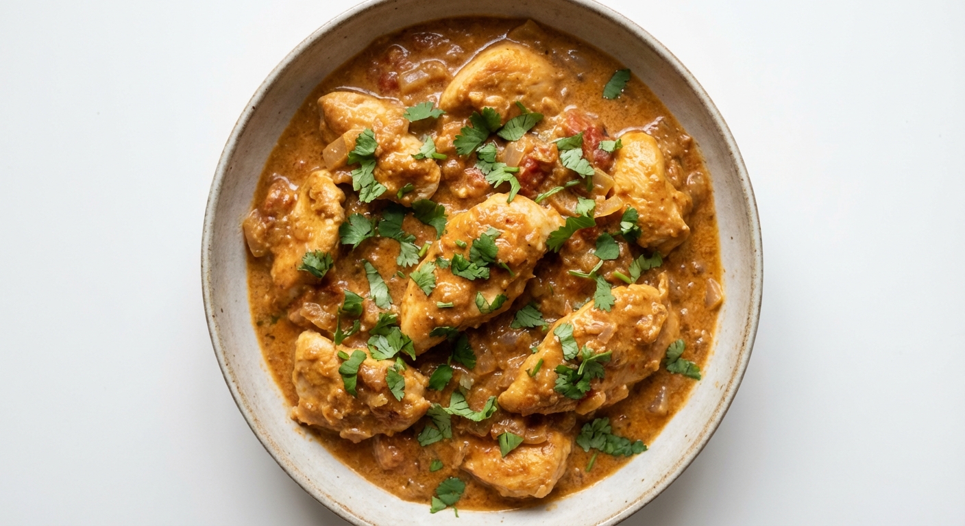 Kurczak w sosie orzechowo-kokosowym