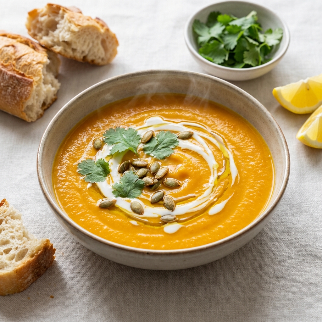 Krem z Dyni z Mlekiem Kokosowym