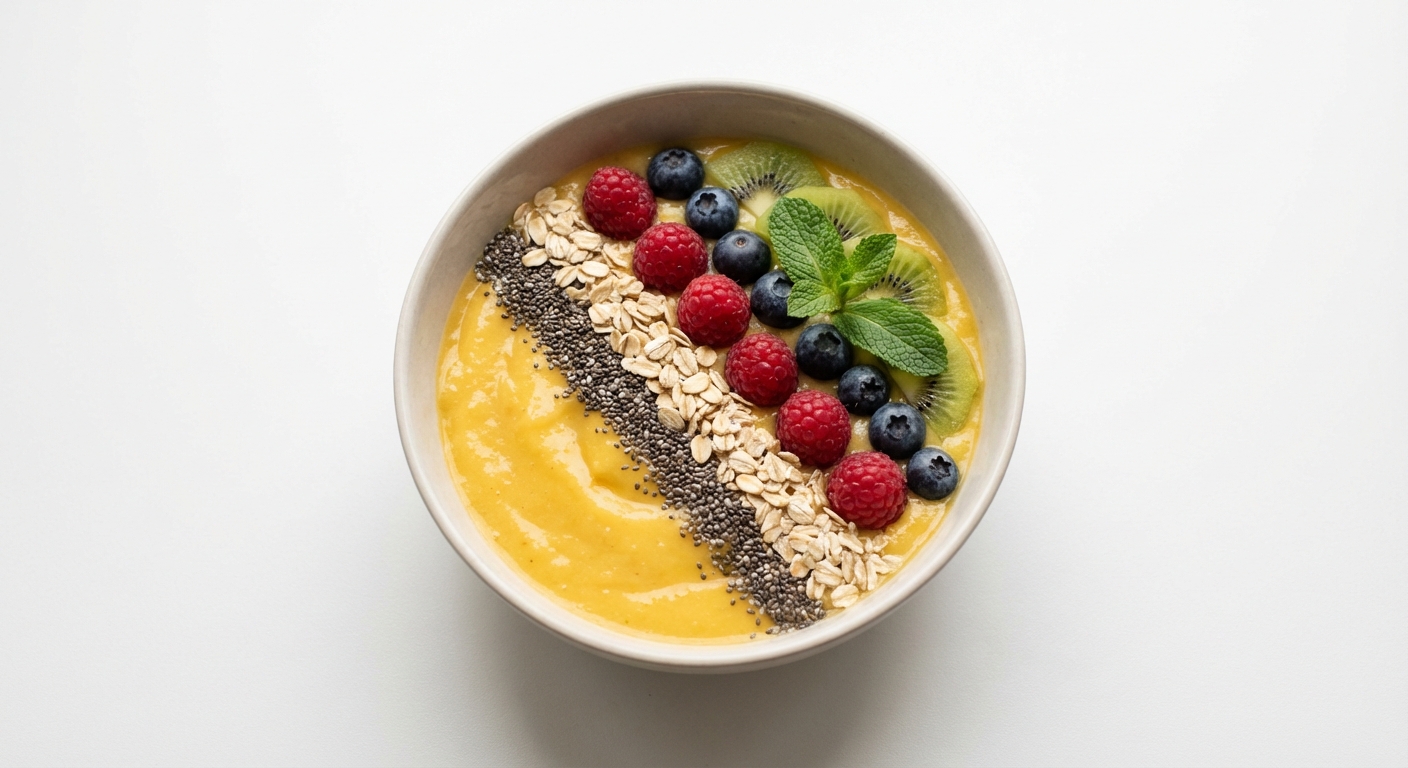 Mango Banana Chia Smoothie Bowl