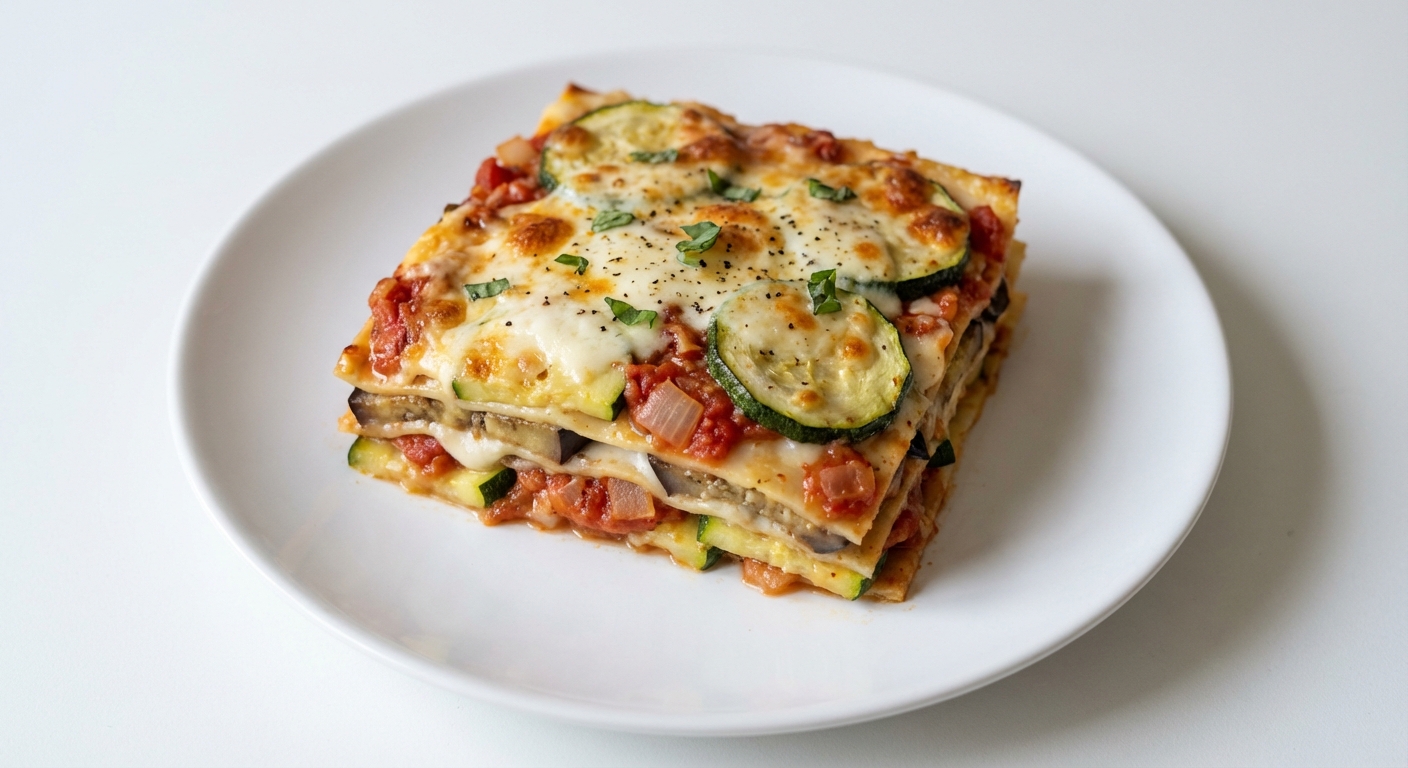Lasagne z Cukinii, Bakłażana i Mozzarelli