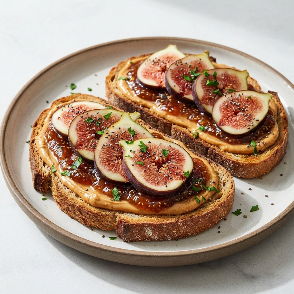 Żytni tost z figami i chia