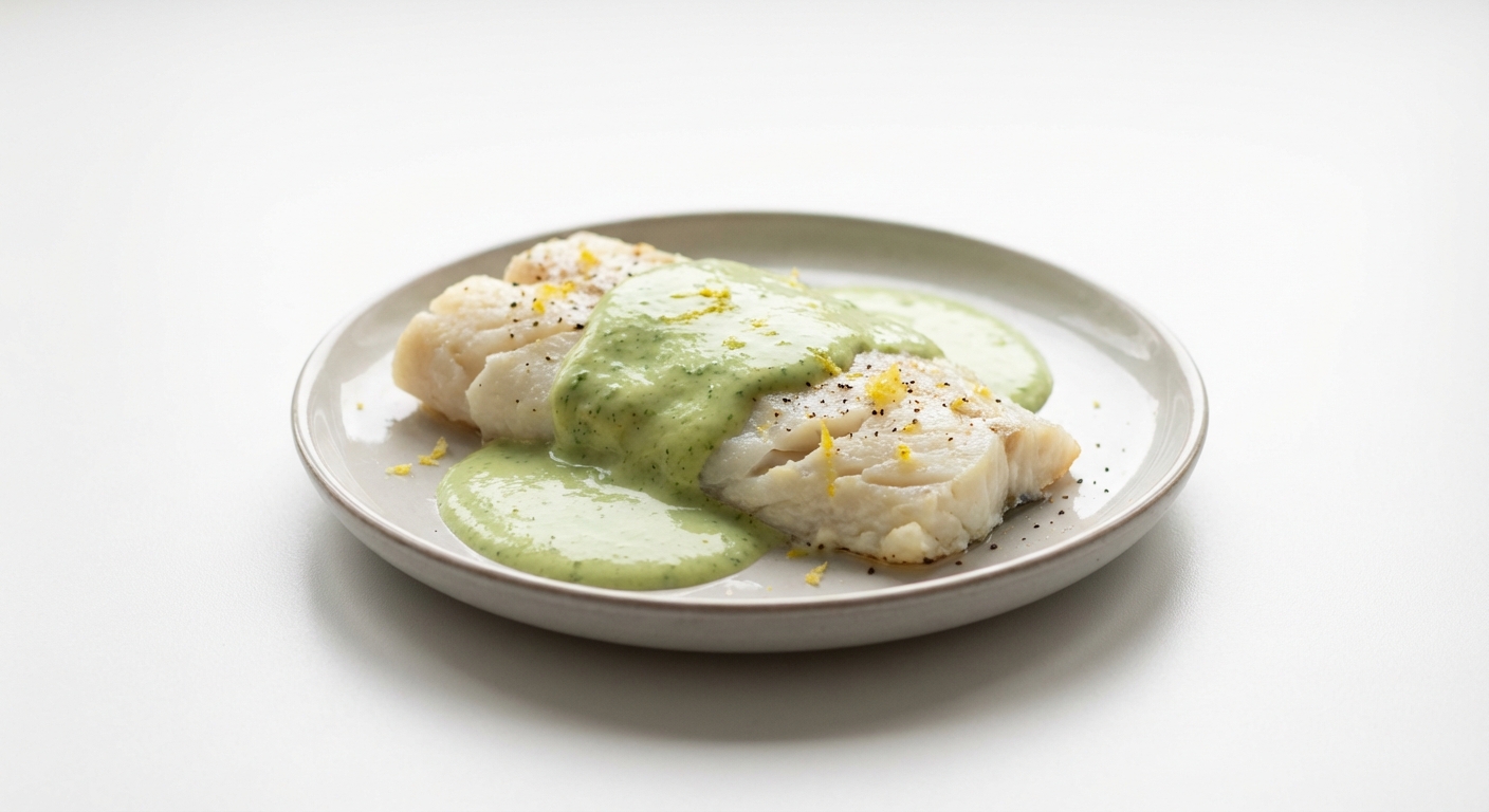 Dorsz w Sosie Bazyliowo-Cytrynowym z Miodem