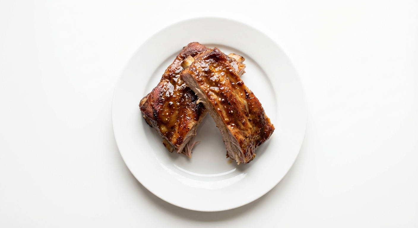 Miodowo-Musztardowe Żeberka Wieprzowe z Piekarnika