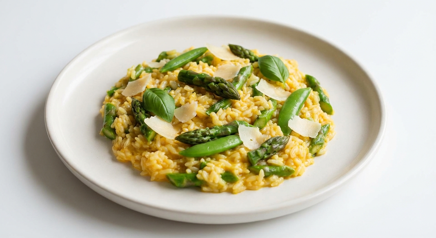 Risotto z Ryżu Basmati, Szparagów i Szafranu