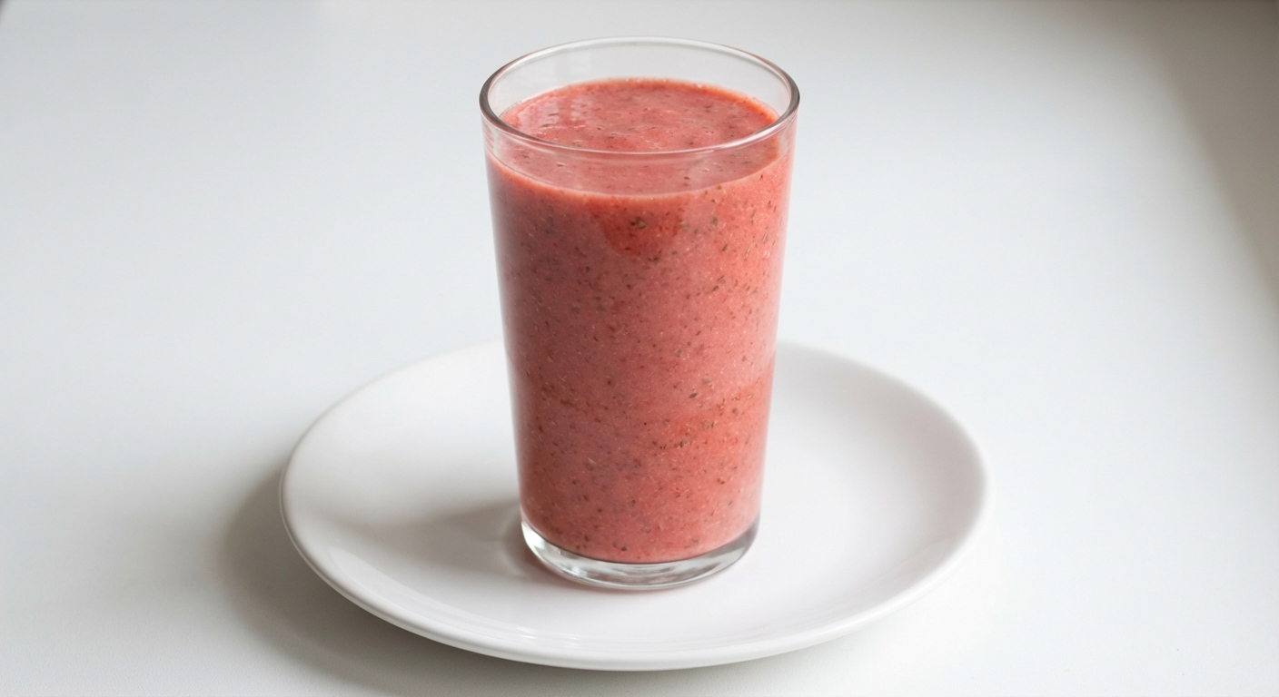 Smoothie Truskawkowo-Bananowe z Miodem i Siemię